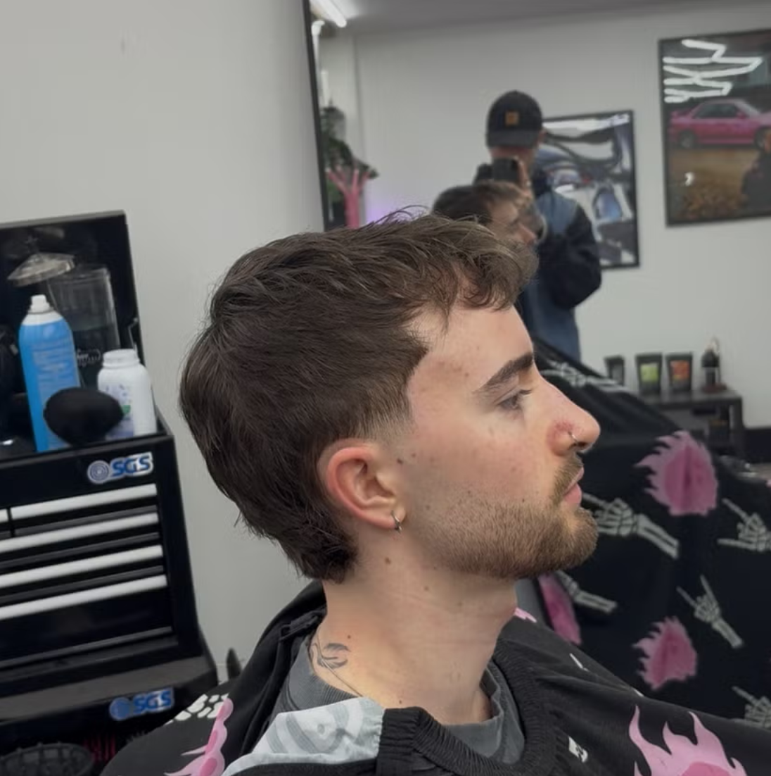 Side profile haircut by ILL Fate Barber Co